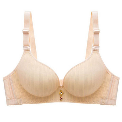 Noul tip de sutien mic îngroșat, fără sârmă, lenjeria sutienului plat confortabil adună și ajustează ceașca de pâine aburită t