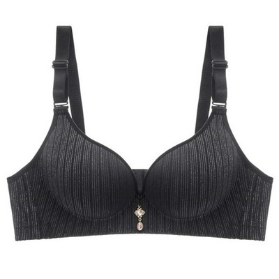 Noul tip de sutien mic îngroșat, fără sârmă, lenjeria sutienului plat confortabil adună și ajustează ceașca de pâine aburită t