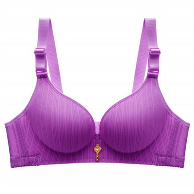 Noul tip de sutien mic îngroșat, fără sârmă, lenjeria sutienului plat confortabil adună și ajustează ceașca de pâine aburită t