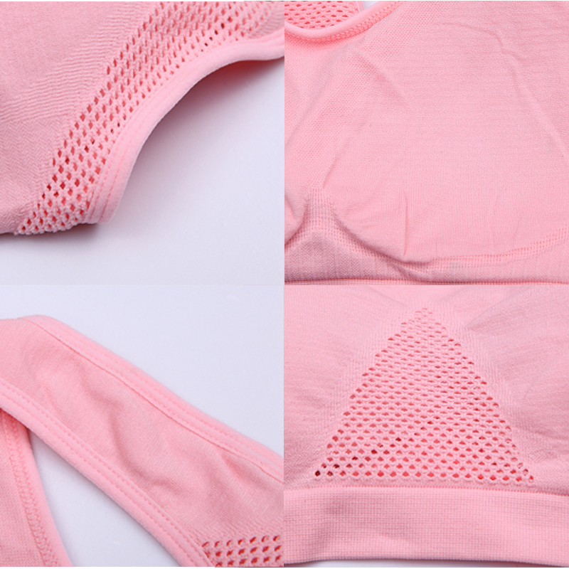 Naiste juhtmevaba hingav spordirinnahoidja Sportlik jõusaal Joogajooga sporditopsid, mis neelavad higi ja põrutuskindel polsterdatud spordirinnahoidja ülaosa