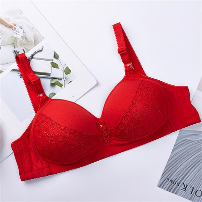 Lenjerie sexy Sutien subțire Dantela Femei Lenjerie fără sudură Sutiene Push Up Fete Bralette fără fir Top din bumbac Plus Size Transport gratuit