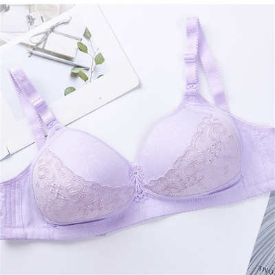 Lenjerie sexy Sutien subțire Dantela Femei Lenjerie fără sudură Sutiene Push Up Fete Bralette fără fir Top din bumbac Plus Size Transport gratuit