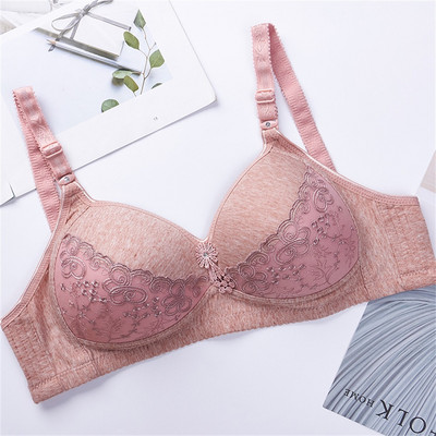 Lenjerie sexy Sutien subțire Dantela Femei Lenjerie fără sudură Sutiene Push Up Fete Bralette fără fir Top din bumbac Plus Size Transport gratuit