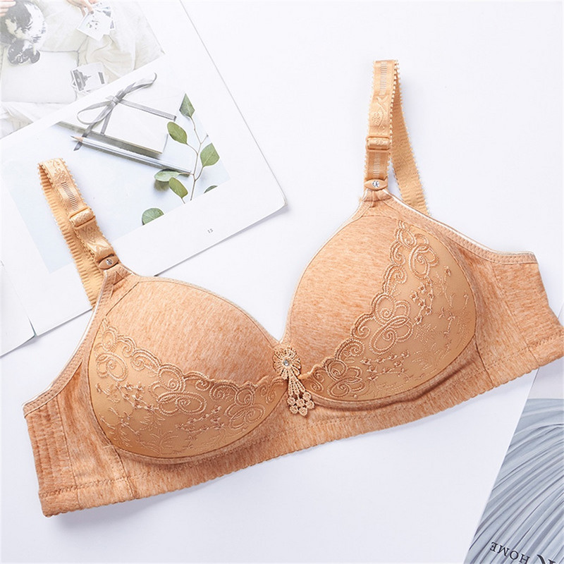 Lenjerie sexy Sutien subțire Dantela Femei Lenjerie fără sudură Sutiene Push Up Fete Bralette fără fir Top din bumbac Plus Size Transport gratuit