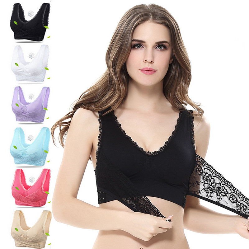 Sutien de mărime Plus Sexy Bralette Crop Top Lenjerie de corp Push Up Sutien fără bretele Bh Dantela Sutien pentru femeie Lenjerie Sutien Sujetador Biustonosz