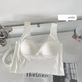 Uus õmblusteta jääsiidist ilus seljaosa, keskmise pikkusega põhjaga aluspesu mittetundlik fikseeritud topsümbris rinnahoidja seksikas võrguga naiste rinnahoidja