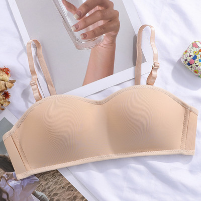 Ženski nevidljivi grudnjak bez naramenica Žensko donje rublje Seksi bešavno donje rublje bez žica Push up ženski grudnjak Meki grudnjak za djevojke s ventilacijom