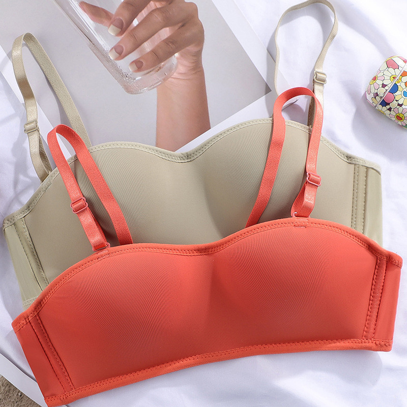 Ženski nevidljivi grudnjak bez naramenica Žensko donje rublje Seksi bešavno donje rublje bez žica Push up ženski grudnjak Meki grudnjak za djevojke s ventilacijom