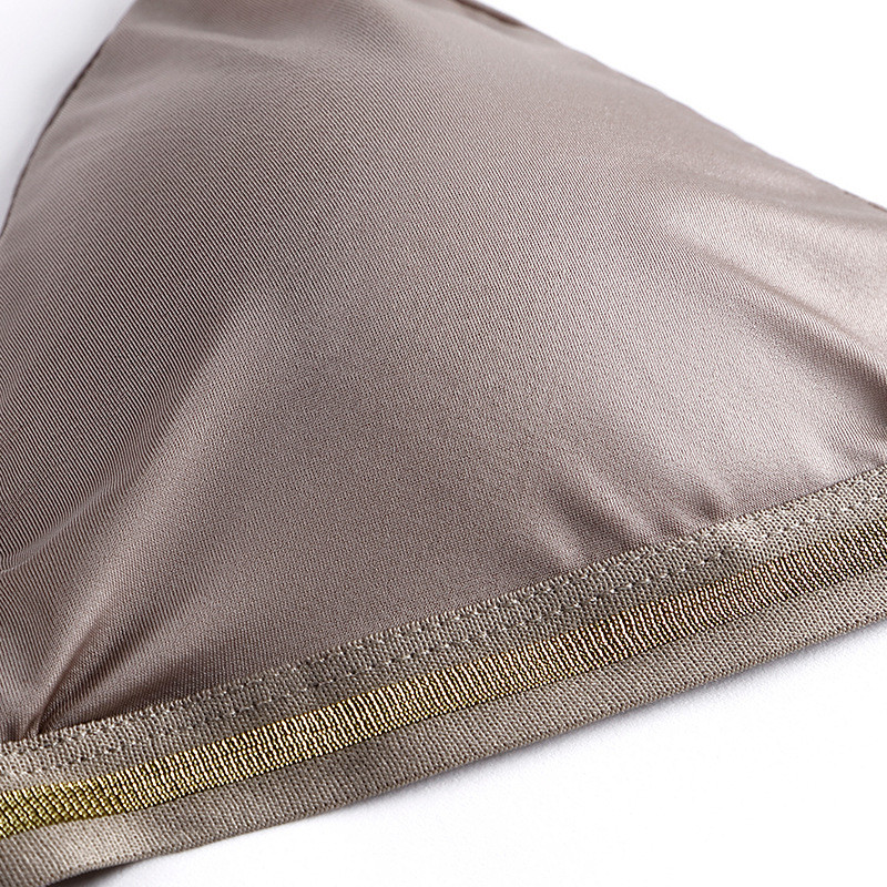 Bešavne ledene svile Tanke naramenice Udobno donje rublje Bežični čipkasti grudnjak 3/4 šalice Tanko donje rublje Ženski grudnjak bez šavova