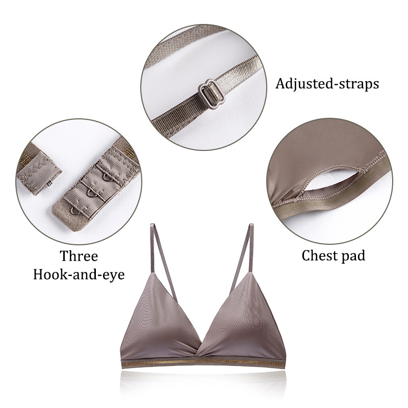 1 kom. Bralette grudnjak Bežično tanko donje rublje Žensko seksi donje rublje Bešavni grudnjaci od meke ledene svile za žene Besplatna dostava Novo