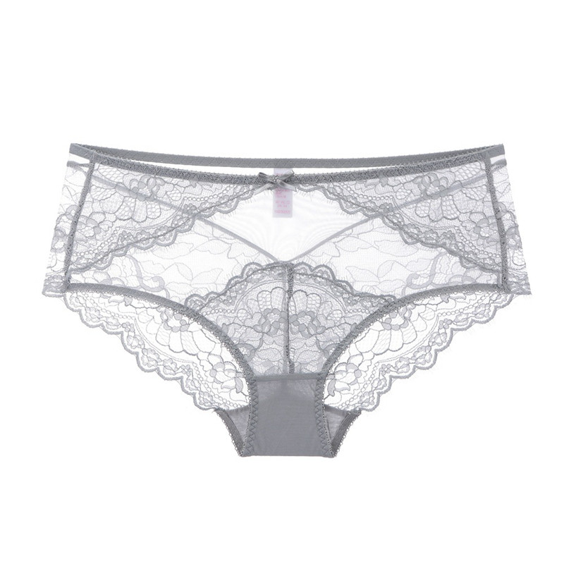 Sutien ultra subțire din dantelă, transparent, cu benzi late push-up, set sutien și chiloți fără căptușeală Lenjerie de corp pentru femei, mărime Plus 70A - 95D