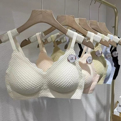 Sievietēm, skaistas muguras mežģīņu krūšturis Apakšveļa Mode, Maza krūtis, Savilkta Pret nokarāšanu Ādai draudzīgs Ērts Bez tērauda gredzena krūšturis