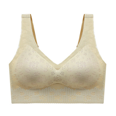 Novo donje rublje Traceless Žensko donje rublje Skupljeno donje grudi Tanko nabrano protiv opuštanja Udobno bez čeličnog prstena Modalni ženski grudnjak