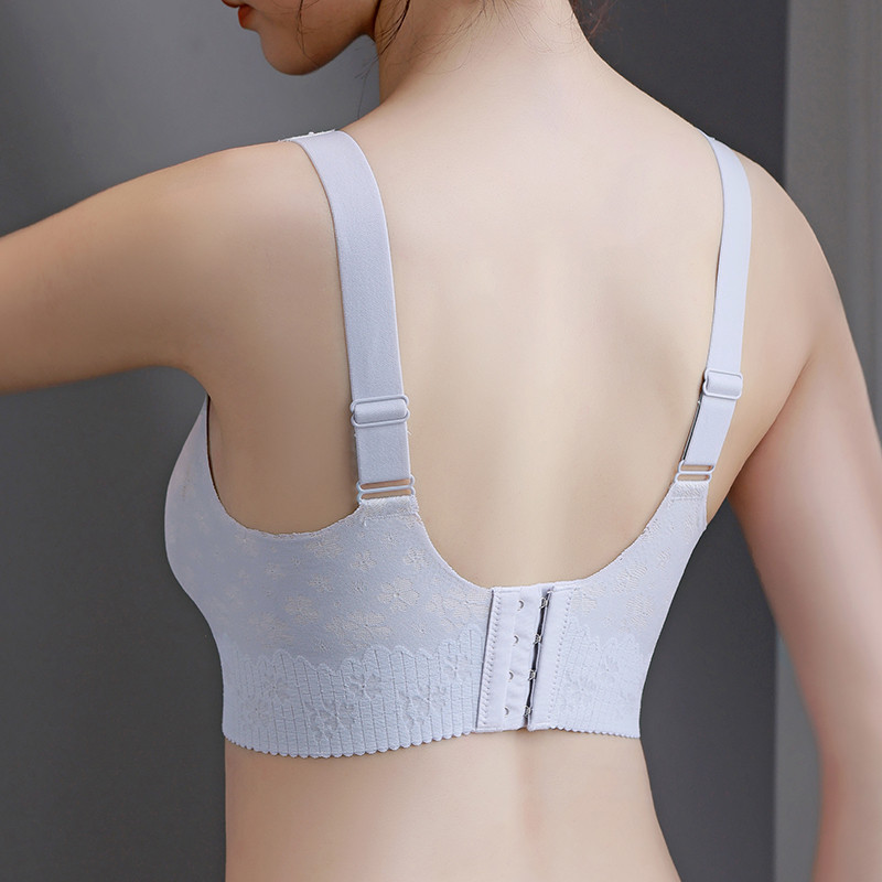 Novo donje rublje Traceless Žensko donje rublje Skupljeno donje grudi Tanko nabrano protiv opuštanja Udobno bez čeličnog prstena Modalni ženski grudnjak