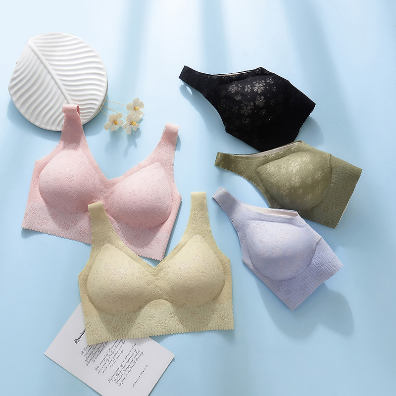 Novo donje rublje Traceless Žensko donje rublje Skupljeno donje grudi Tanko nabrano protiv opuštanja Udobno bez čeličnog prstena Modalni ženski grudnjak
