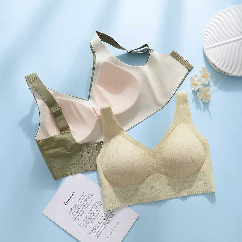 Novo donje rublje Traceless Žensko donje rublje Skupljeno donje grudi Tanko nabrano protiv opuštanja Udobno bez čeličnog prstena Modalni ženski grudnjak