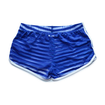 Секси бельо Мъжки боксерки Shorts Calzoncillos Stripe Transparent Ropa Interior Hombre Home Shorts Quick Dry Lingerie Cuecas