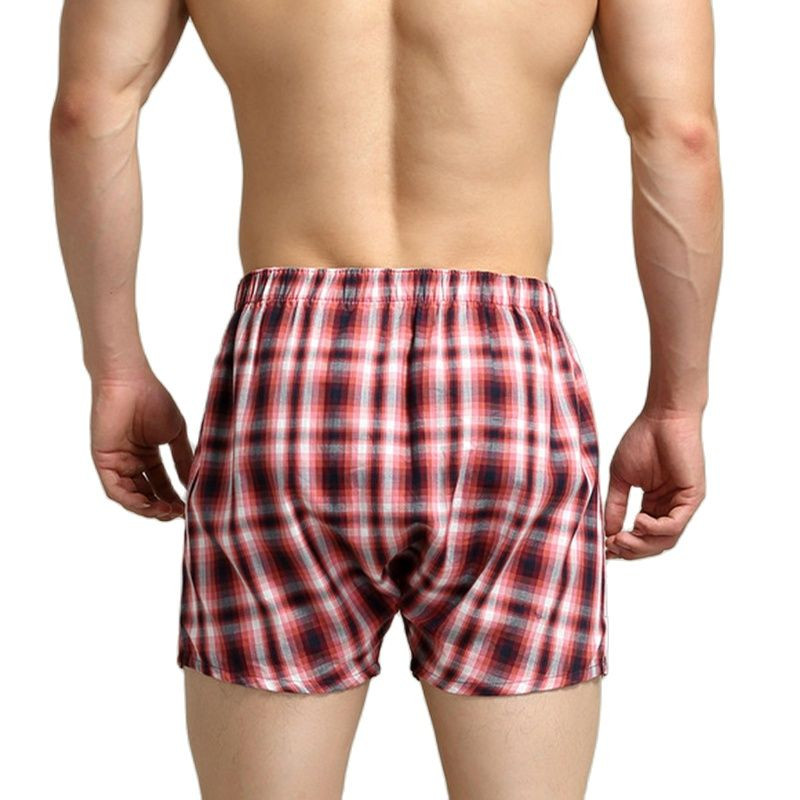 Chiloți Boxeri Bărbați Lenjerie sexy Ropa Interior Hombre În carouri Boxer Shorts Calzoncillos Lenjerie  Cueca Bumbac Respirabil