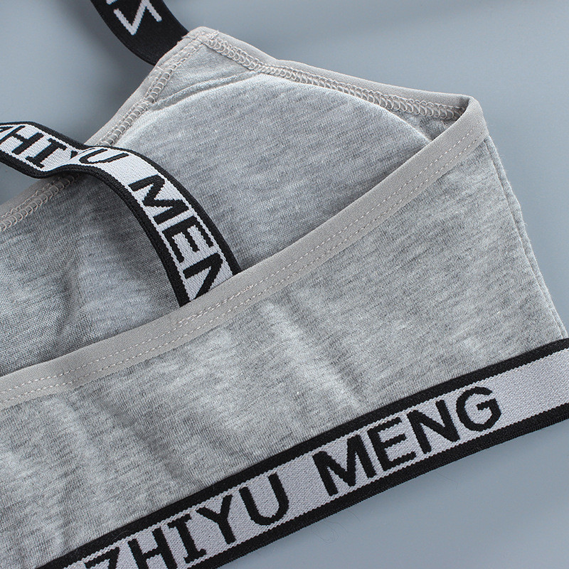 Teismeliste tüdrukute puuvillane rinnahoidja aluspesu, suured lapsed, vesti stiilis vormivad treeningrinnahoidjad, naiste juhtmeta padjapesu, toru, spordirinnahoidja