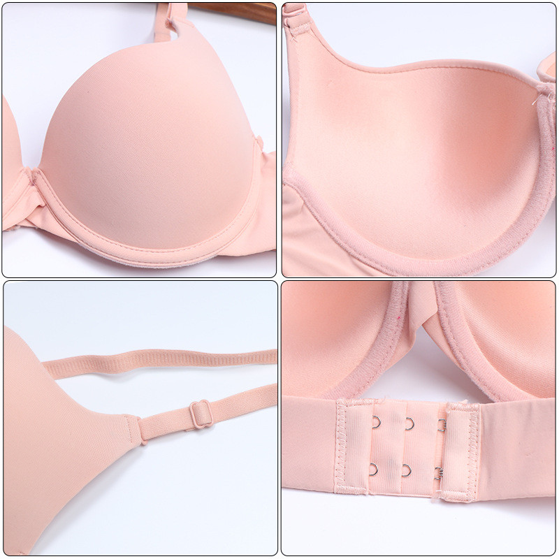 Naiste Push Up rinnahoidja B cup Wireless Bralette Smooth Bras top aluspesu 109