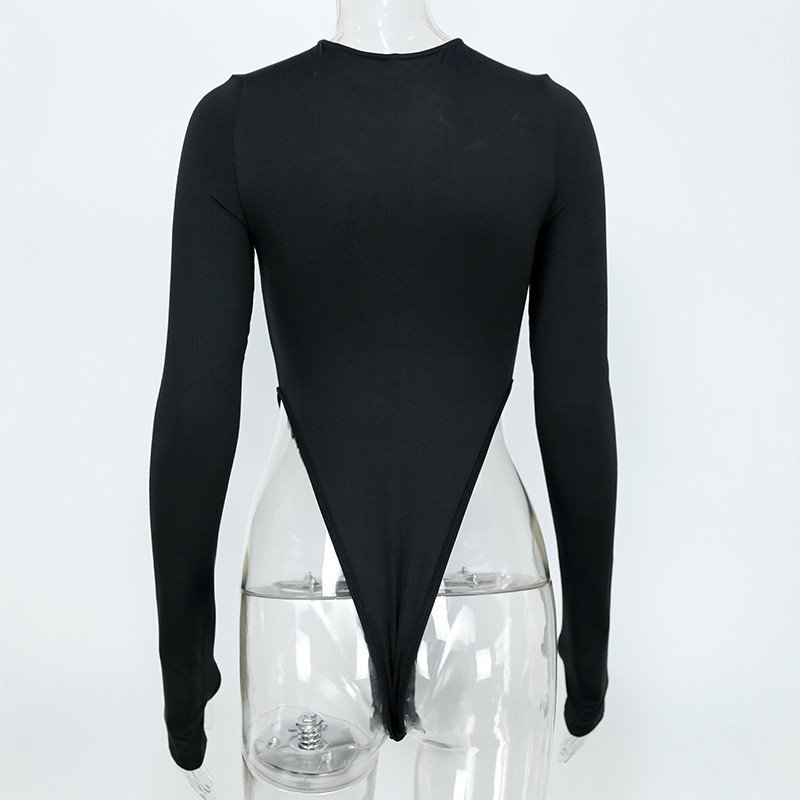 BKLD naiste pikkade varrukatega seksikad püksid, 2019. aasta sügisene naiste klubirõivad, uued naiste mustad tõmblukud, sügava V-kaelusega kehakostüümid