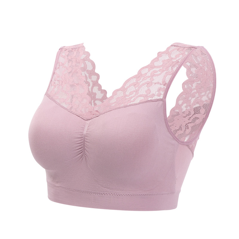 Seksi čipkasti grudnjak, za ženske grudnjak bez čelika, push-up grudnjak s podstavom, jastučić za masažni grudnjak, bešavni, udoban grudnjak za spavanje