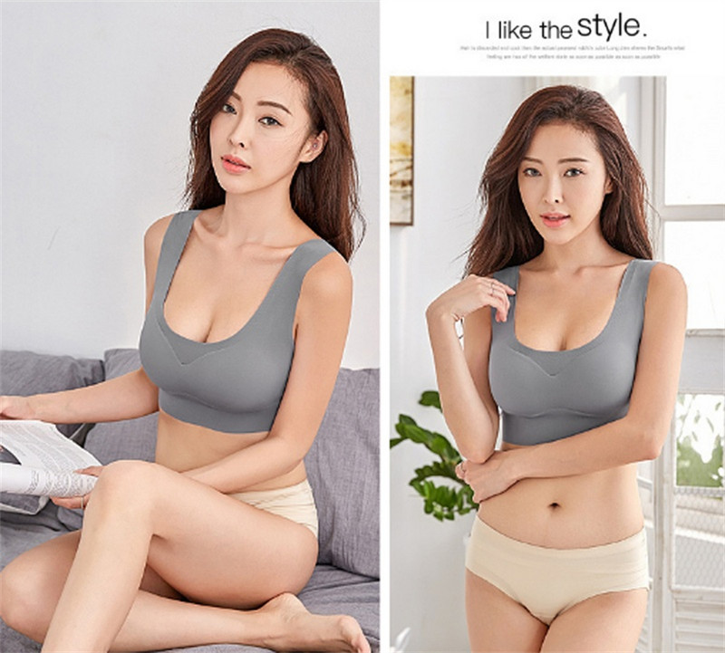 Seksikad rinnahoidjad naistele Mood Naiste Super Gather Bralette Seksikas jooga juhtmevaba naistepesu Sleep rinnahoidja naiste aluspesu mantlid