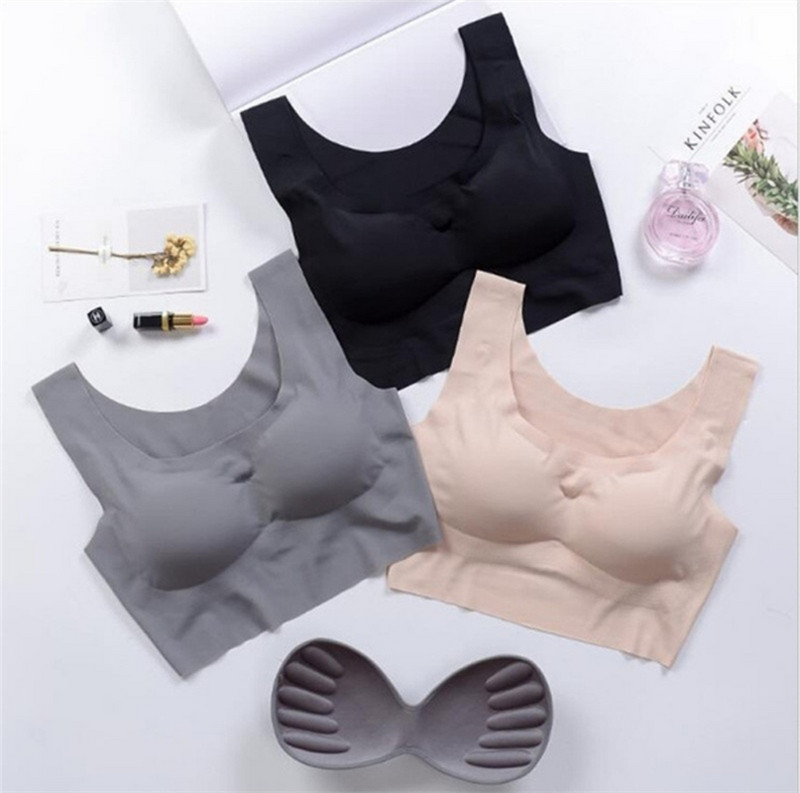 Seksikad rinnahoidjad naistele Mood Naiste Super Gather Bralette Seksikas jooga juhtmevaba naistepesu Sleep rinnahoidja naiste aluspesu mantlid