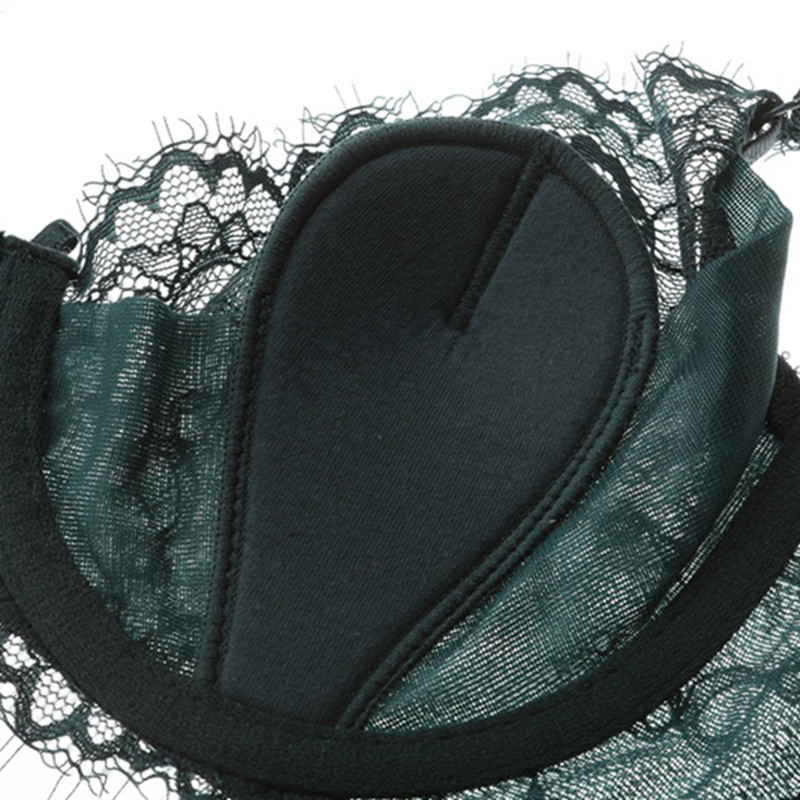 Σέξι δαντελένιο εξαιρετικά λεπτό διάφανο σουτιέν με δαντελωτό σετ εσωρούχων Γυναικεία εσώρουχα Plus Size Σετ σουτιέν και εσώρουχα ABCDE Cup