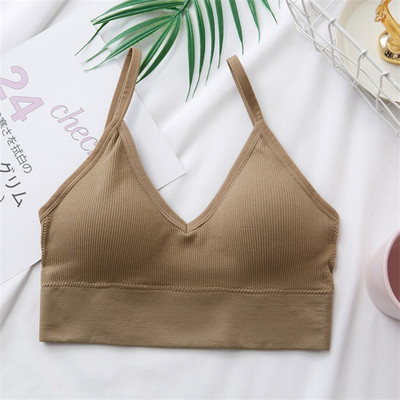 Topuri crop sexy pentru femei Top cu tub pentru femei Streetwear Camis fără mâneci Lenjerie sportivă fără sudură Tricou Sutien Crop Top Bandeau Topuri Tanc