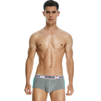 Boxer Sexy Ropa Interior Hombres Solid Men Underwear Cuecas Masculinas SEOBEAN Boxers Men`s Panties Briefs Sissy Underpants