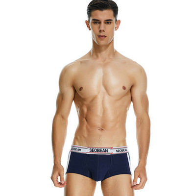 Boxer Sexy Ropa Interior Hombres Solid Men Underwear Cuecas Masculinas SEOBEAN Boxers Men`s Panties Briefs Sissy Underpants