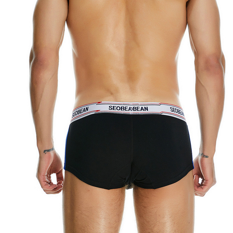 Boxer Sexy Ropa Interior Hombre Lenjerie intimă solidă pentru bărbați Cuecas Masculinas SEOBEAN Boxeri Chiloți pentru bărbați Slip  Chiloți Sissy