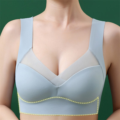 Õmblusteta rinnahoidjad naistele Mugavad kokkupandud rinnahoidja naiste top naiste pesu Push Up Bralette spordirinnahoidja pehme vestiga rinnahoidja