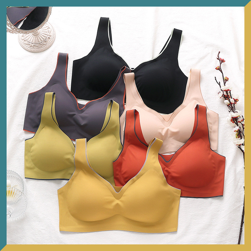 Bešavni bežični grudnjaci Push Up Bralette grudnjak velike veličine za žene Grudnjak prsluk skuplja jastučić otporan na udarce donje rublje
