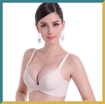 Σέξι σουτιέν χωρίς ραφή για γυναίκες Push Up Εσώρουχα Wireless Deep U Cup Bralette Backless Plunge Intimates Female Gather Εσώρουχα