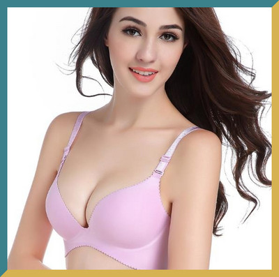 Σέξι σουτιέν χωρίς ραφή για γυναίκες Push Up Εσώρουχα Wireless Deep U Cup Bralette Backless Plunge Intimates Female Gather Εσώρουχα