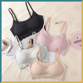 Σουτιέν χωρίς ραφές για γυναίκες Άνετα μαζεμένα εσώρουχα Γυναικεία κορυφαία γυναικεία εσώρουχα Push Up Bralette Αθλητικό μαλακό γιλέκο στηθόδεσμο