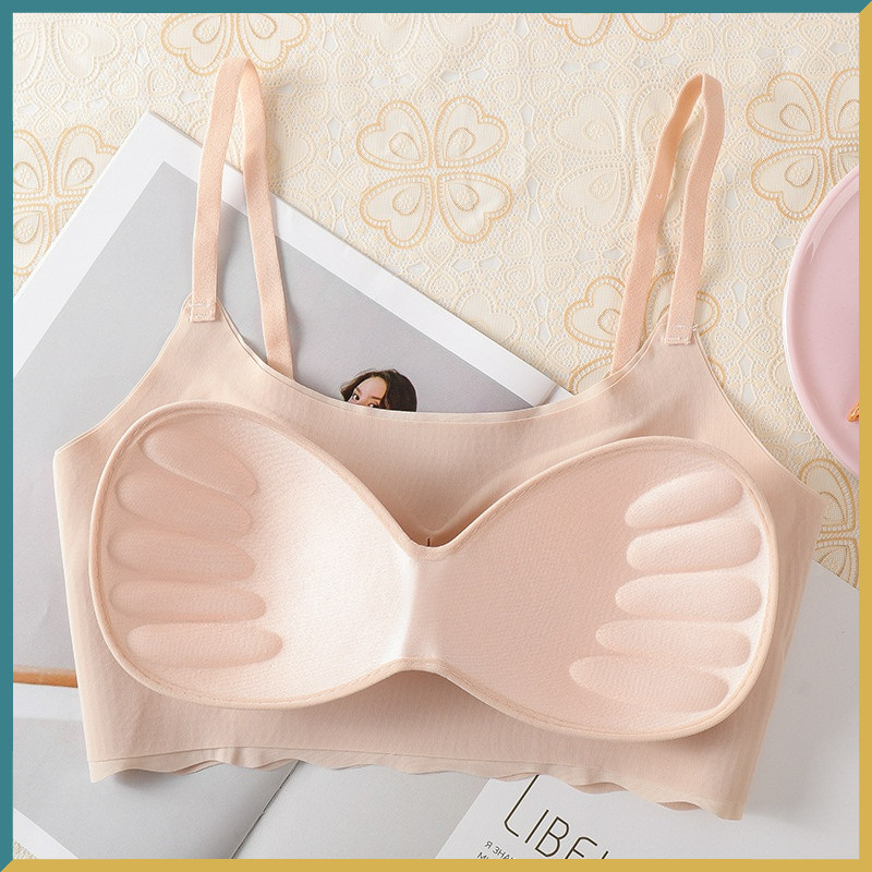 Σουτιέν χωρίς ραφές για γυναίκες Άνετα μαζεμένα εσώρουχα Γυναικεία κορυφαία γυναικεία εσώρουχα Push Up Bralette Αθλητικό μαλακό γιλέκο στηθόδεσμο