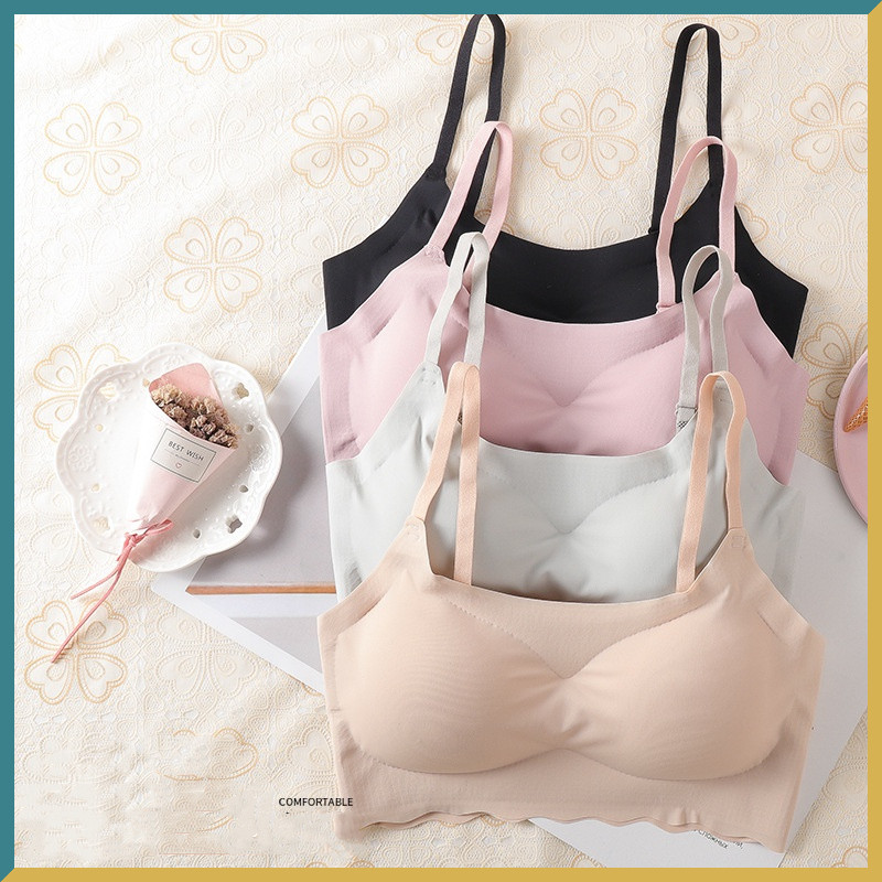 Σουτιέν χωρίς ραφές για γυναίκες Άνετα μαζεμένα εσώρουχα Γυναικεία κορυφαία γυναικεία εσώρουχα Push Up Bralette Αθλητικό μαλακό γιλέκο στηθόδεσμο