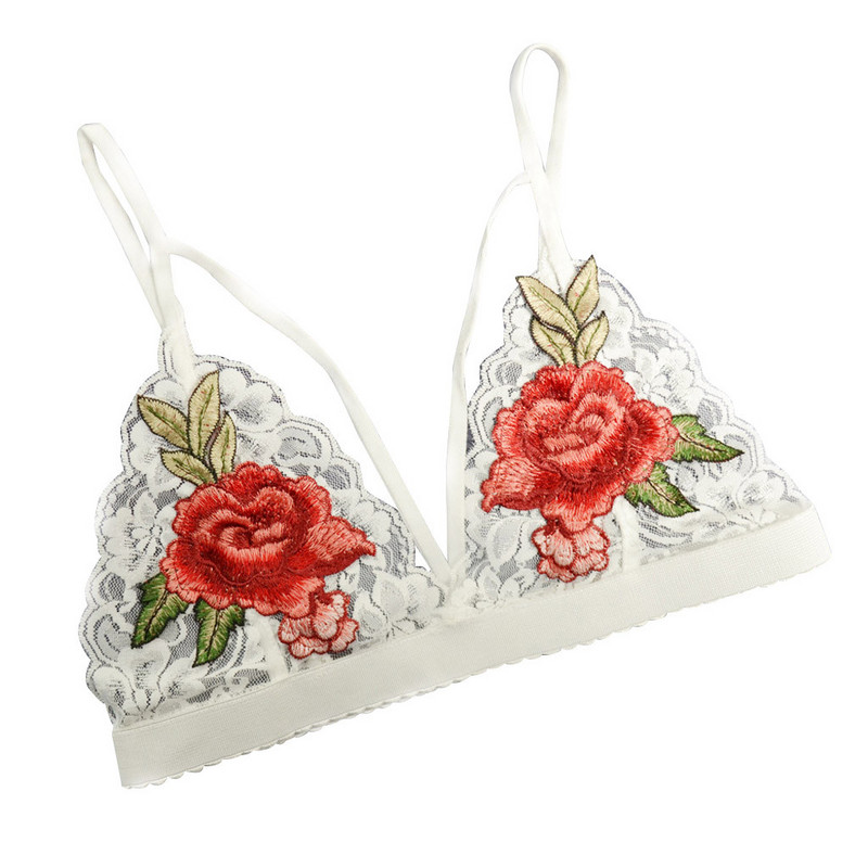 Floral εσώρουχα Γυναικεία σέξι σουτιέν Εσώρουχα εσώρουχα μέσα από κέντημα Εσώρουχα λουλουδιών Νέο γυναικείο εσώρουχο σουτιέν σέξι εσώρουχα