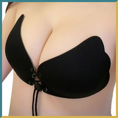 Στράπλες Σουτιέν Αυτοκόλλητο Σουτιέν Push Up Γυναικεία Εσώρουχα Rabbit Brassiere Γυναικεία εσώρουχα αόρατα σιλικόνης σε σχήμα φτερού