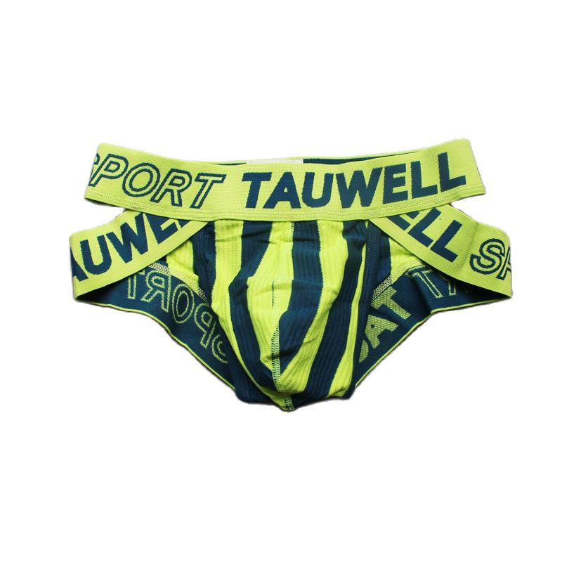 Meeste aluspesu Ropa Sisustus Hombre Seksikas Meeste Aluspesu Triibuline Cuecas Slip Hombre Madala kõrgusega aluspüksid Meeste Puuvillane Cueca