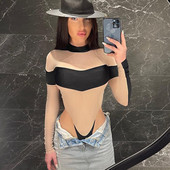 DSMTRC 2021 sügistalvine aluspesu Y2K moodne spordiriietus naiste lapitehnikas print O kaelaga pikkade varrukatega Bodycon õhuke seksikas keha