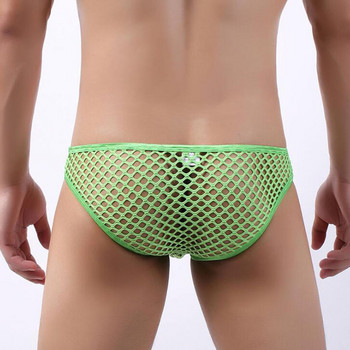 Мъжко бельо Ropa Interior Hombre Мъжки долни гащи Perspective  Sexy calzoncillos hombre big mesh slip hombre slips мъжки