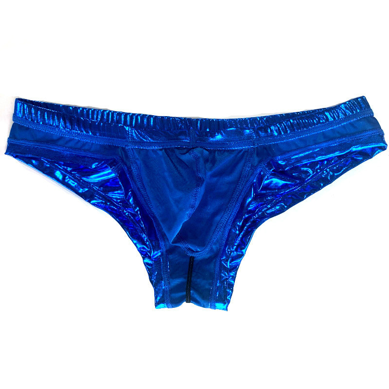 Lenjerie de corp pentru bărbați Imitație de piele Ropa Interior Hombre Strălucitor Sexy Lenjerie de corp Slip bărbați Slip Homme Cuecas