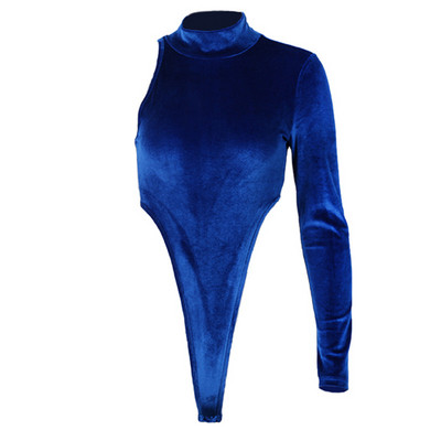 Baršunasti vrući, seksi ženski bodi s dugim rukavima, modni kombinezoni za zabave, jesen 2020. Novi dolazak, uska klupska odjeća, jednobojni kombinezon