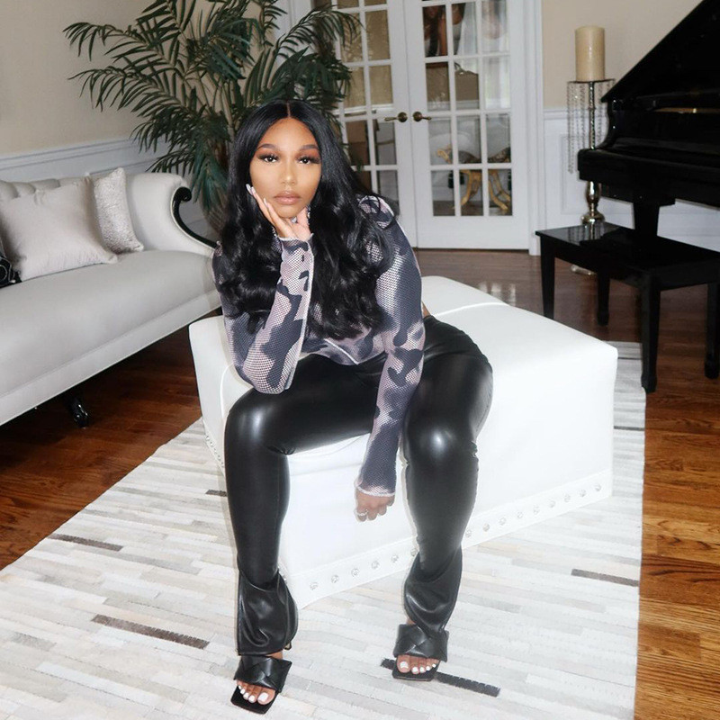 DSMTRC Body cu mânecă lungă cu imprimeu de șarpe, sexy, pentru femei, primăvară, toamnă, moale, cu o singură bucată, salopetă slabă 2021, îmbrăcăminte nouă