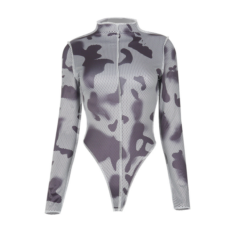 DSMTRC Body cu mânecă lungă cu imprimeu de șarpe, sexy, pentru femei, primăvară, toamnă, moale, cu o singură bucată, salopetă slabă 2021, îmbrăcăminte nouă