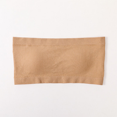 Sutien invizibil Top tub pentru femei Piept decupat Sexy Top crop fără cusături Bustieră Sutien fără bretele Top Lenjerie intimă Bandeau